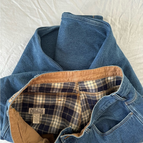 DULUTH TRADING COMPANY JEANS! %100 cotton!! %100 percent COTTON LINING - Picture 6 of 16